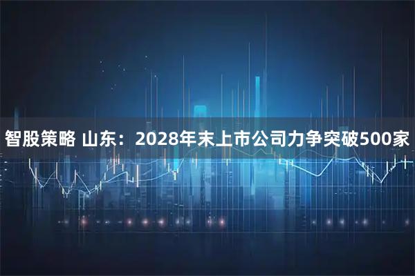 智股策略 山东：2028年末上市公司力争突破500家